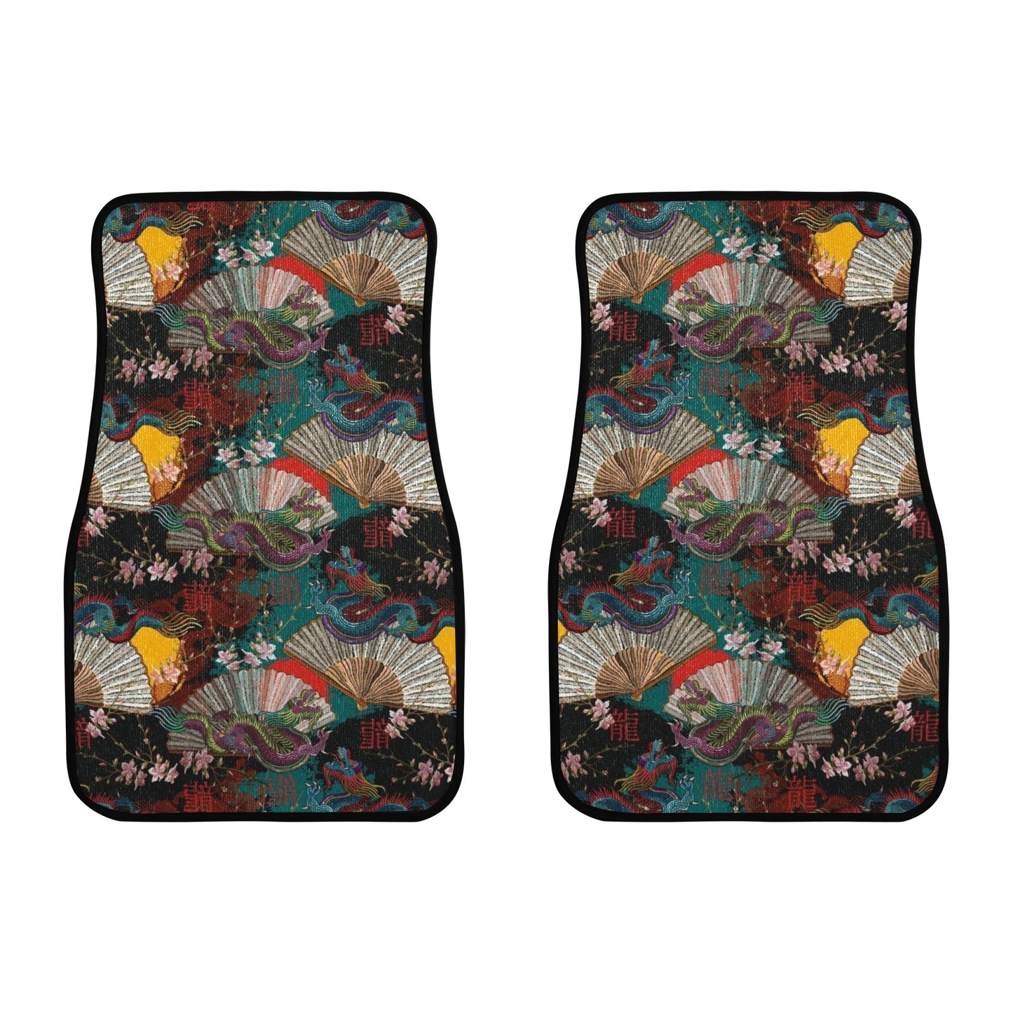 Dragons and Fans Front Floor Mats (2pcs)