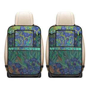 Irises by Van Gogh Car Seat Back Organizer (2-Pack)