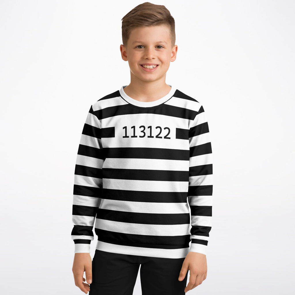 Prison Stripes Youth Sweatshirt