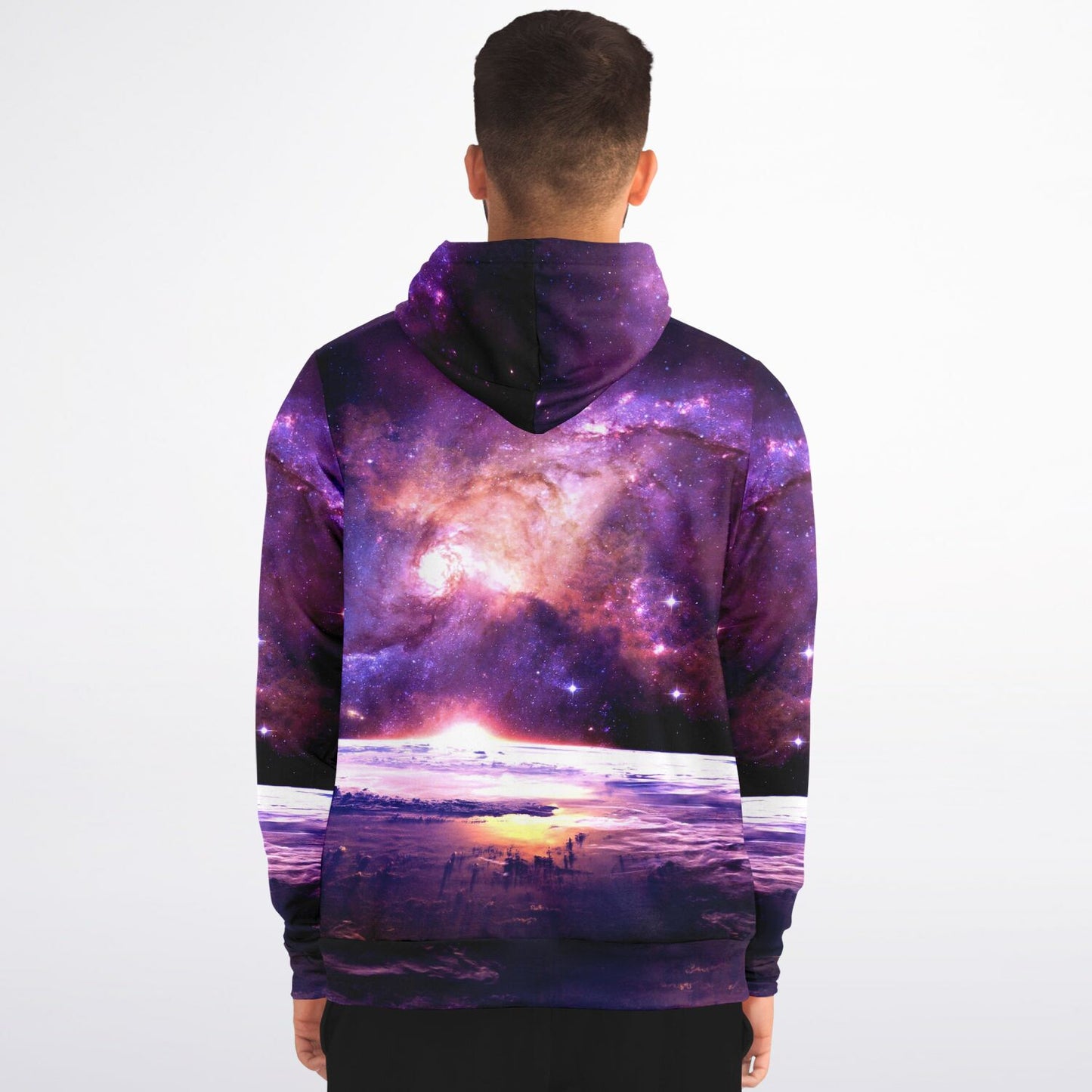 Purple Space Zip Up Hoodie