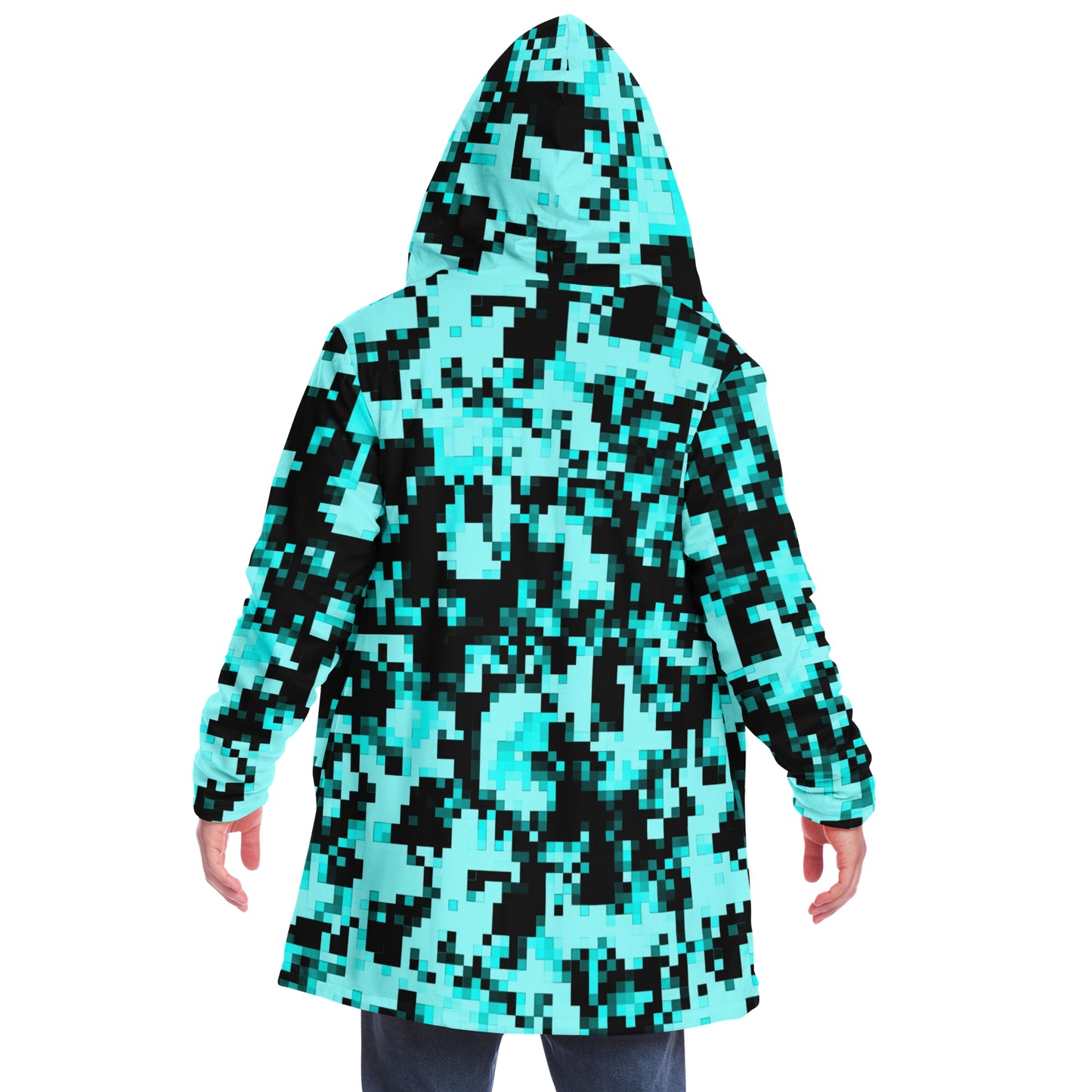 Digital Aqua Camouflage Cloak