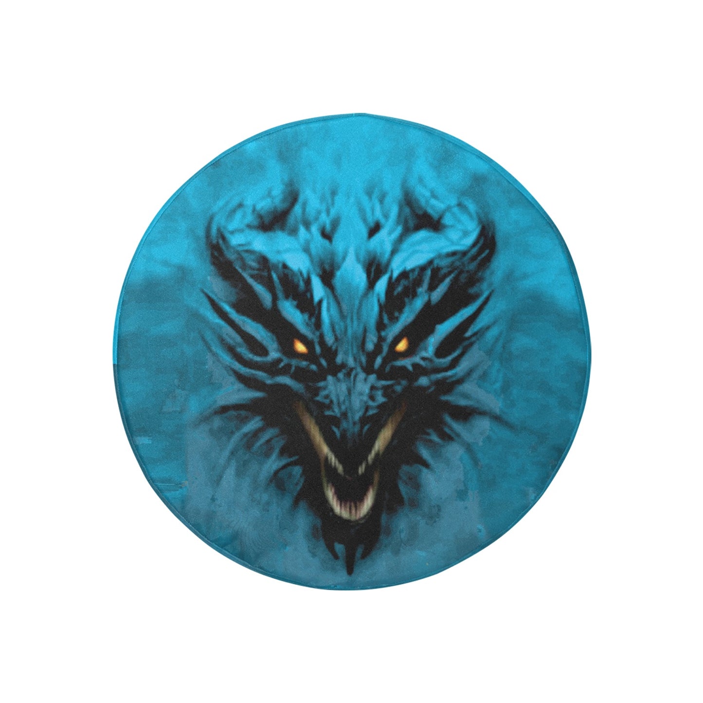 Aqua Shadow Dragon Spare Tire Cover (Small) (15")