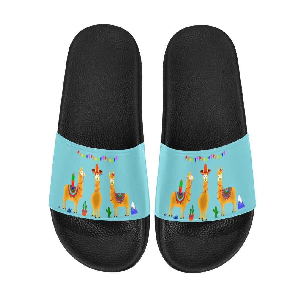 Llama Festival Men's Slide Sandals