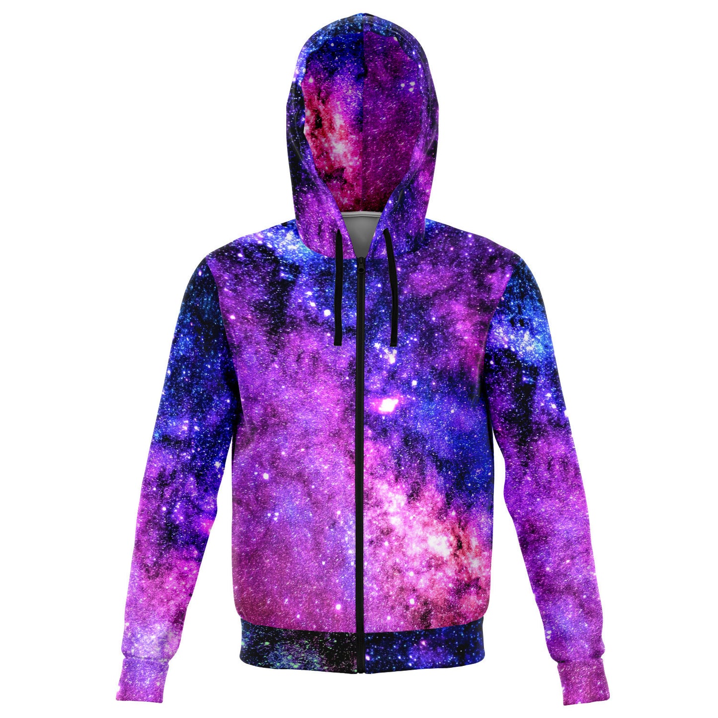 Wolf Nebula Zip Up Unisex Hoodie