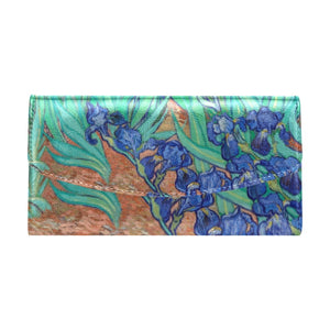 Irises by van Gogh Women's Flap Wallet
