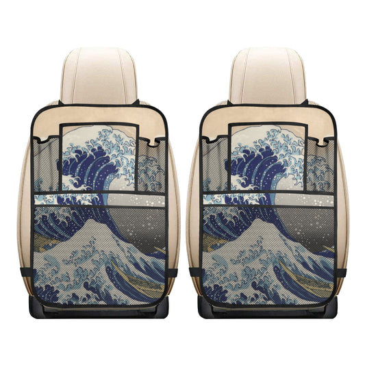 The Great Wave off Kanagawa Car Seat Back Organizer (2-Pack)