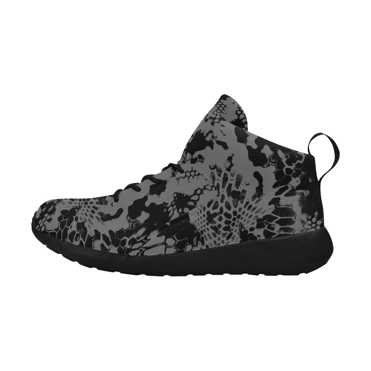 Grey and Black Camo Men's Sneakers