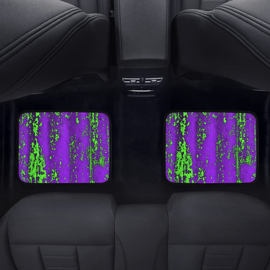 Neon Green Splash Back Floor Mats (2pcs)