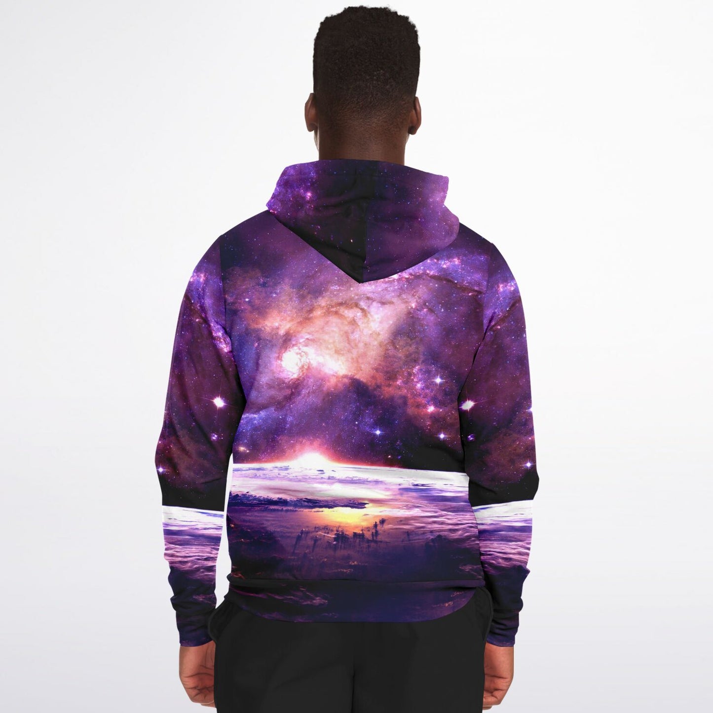 Purple Space Zip Up Hoodie