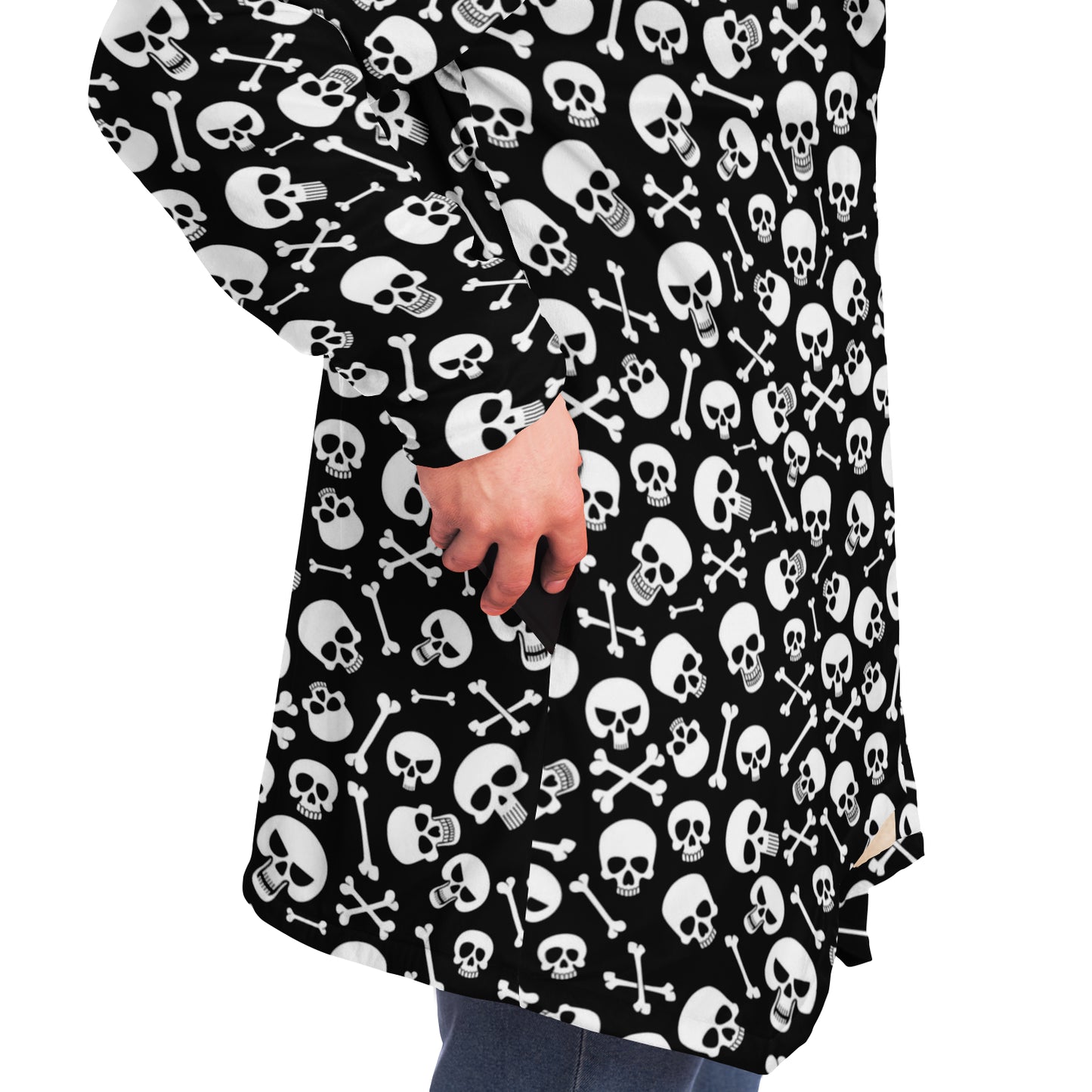 Skulls & Crossbones Hooded Cloak