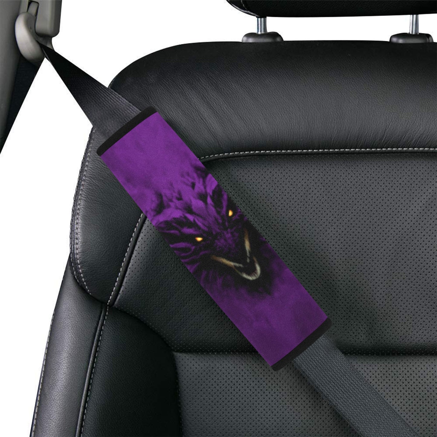 Purple Shadow Dragon Seat Belt Cover 7" x 10"