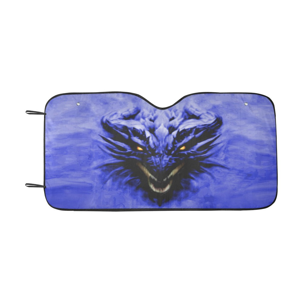 Blue Shadow Dragon Auto Sun Shade 55" x 29.53"