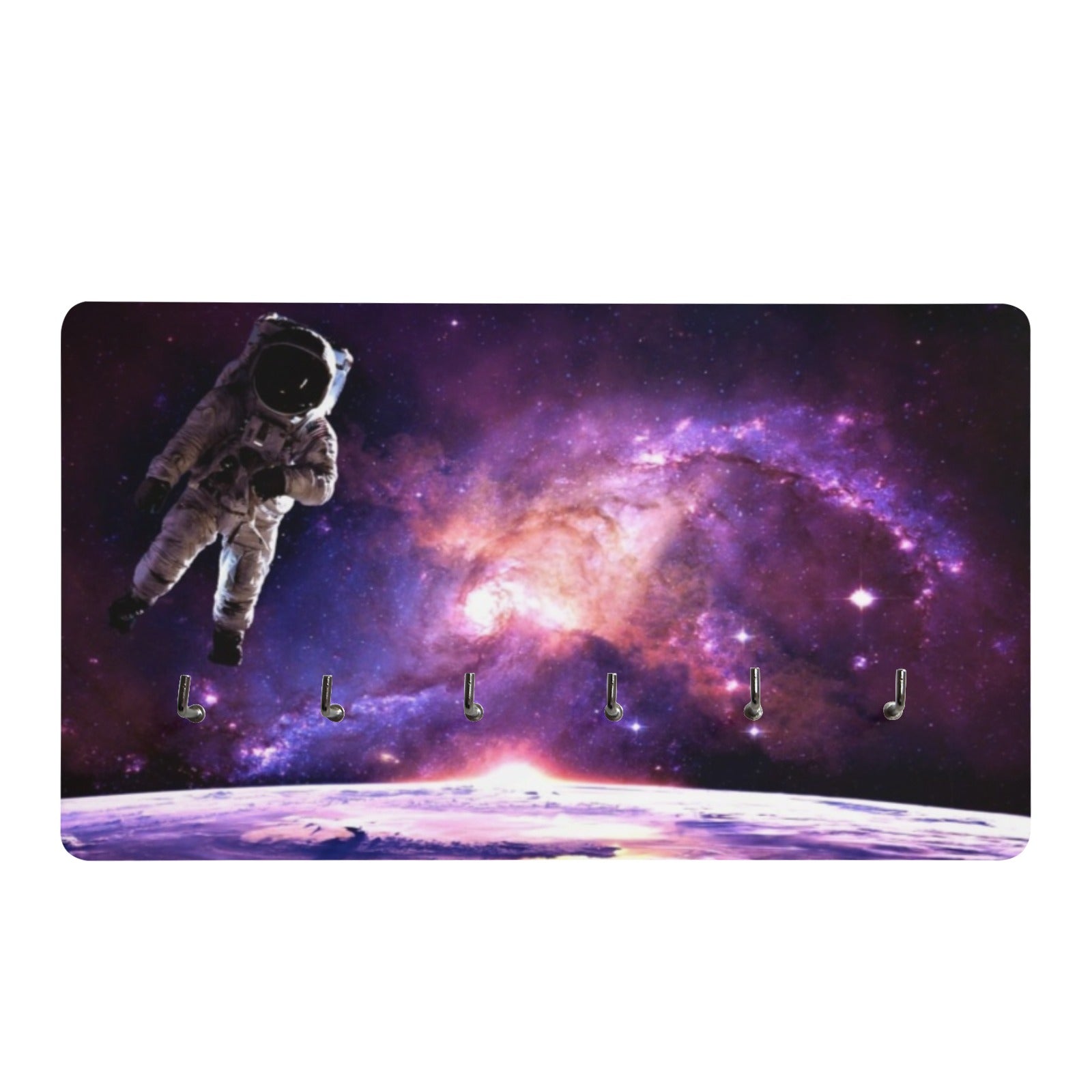 Astronaut in Space Wall Mounted Decor Key Holder
