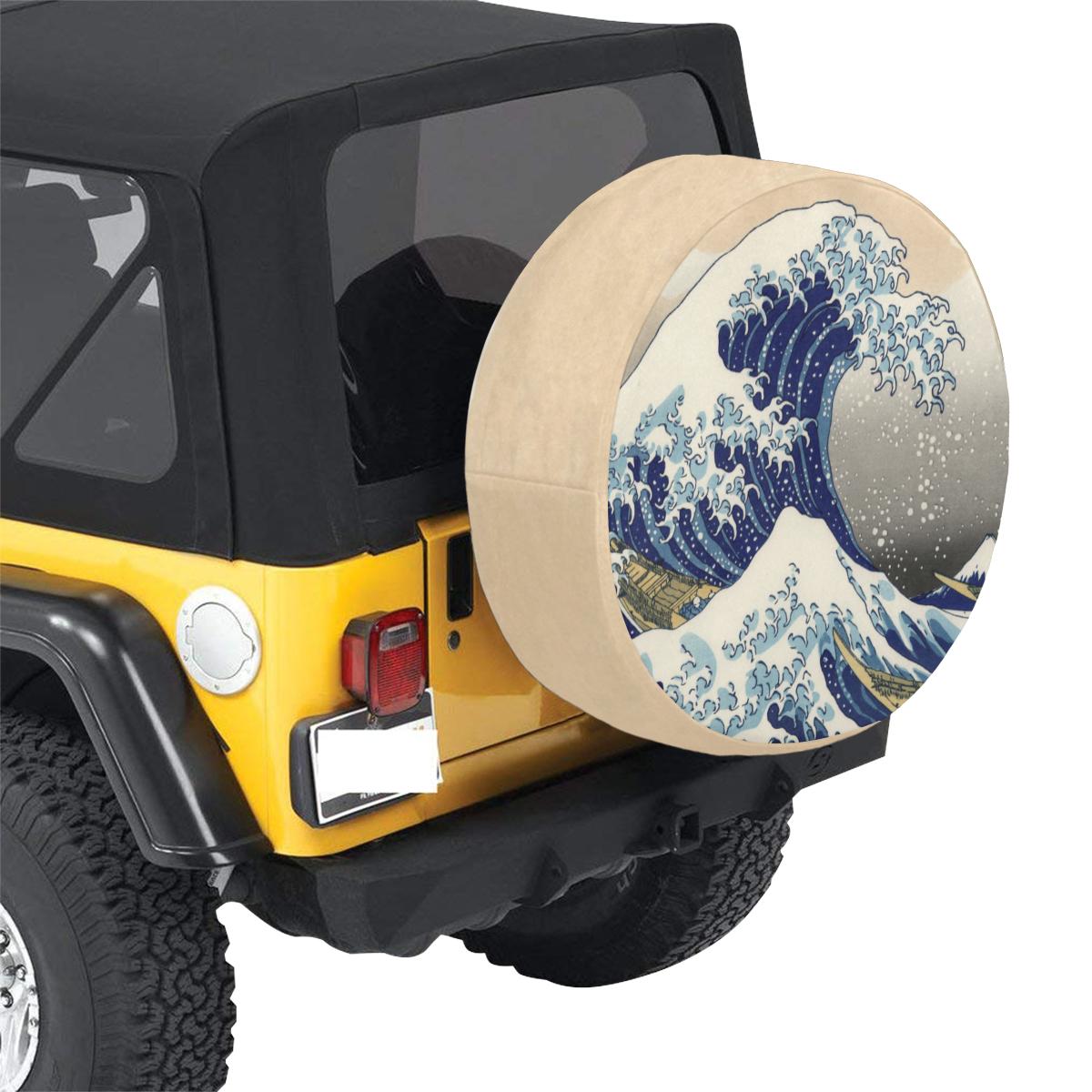 The Great Wave off Kanagawa Spare Tire Cover