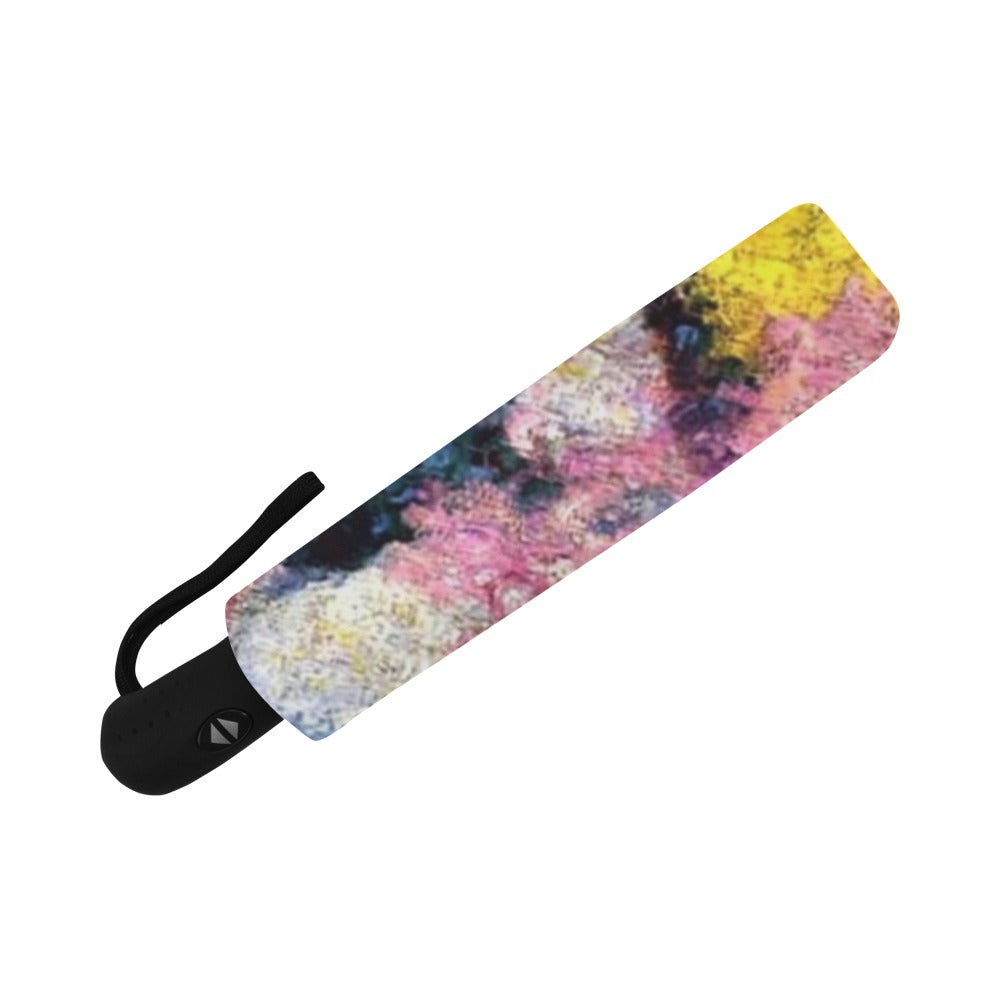 Carnations Automatic Foldable Umbrella