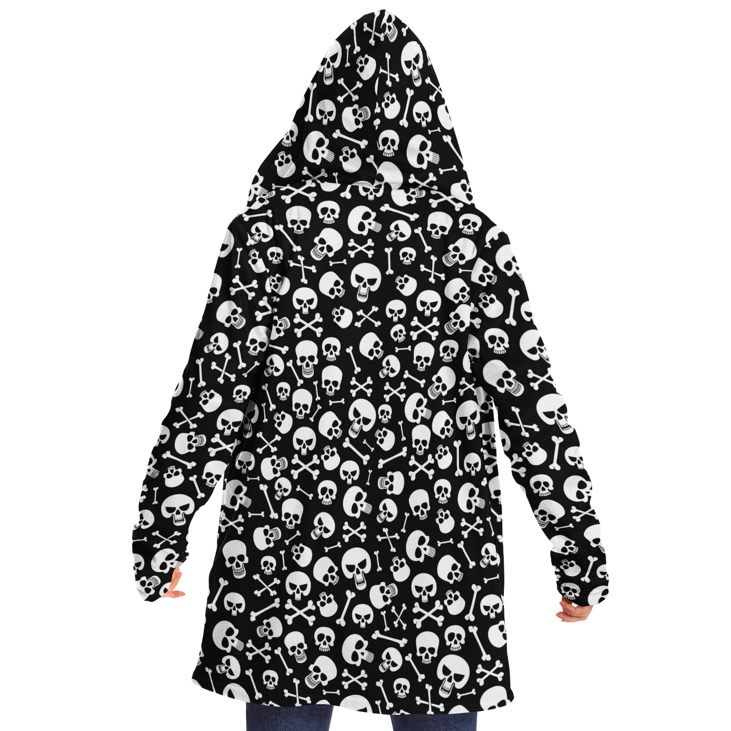 Skulls & Crossbones Hooded Cloak