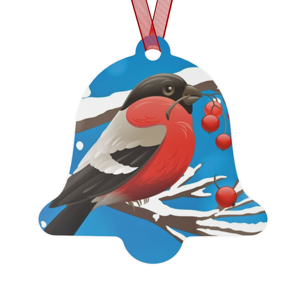 Christmas Birdy Metal Ornament