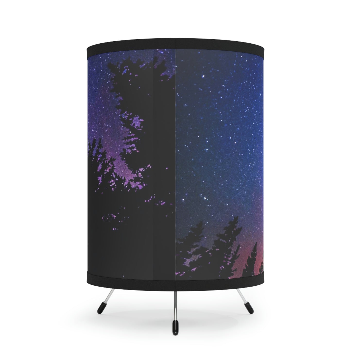 Vibrant Milky Way Printed Tripod Lamp