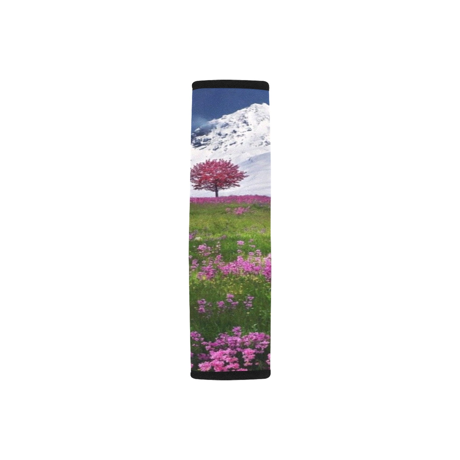 Mountains and Flowers Car Seat Belt Cover 7" x 12.6"