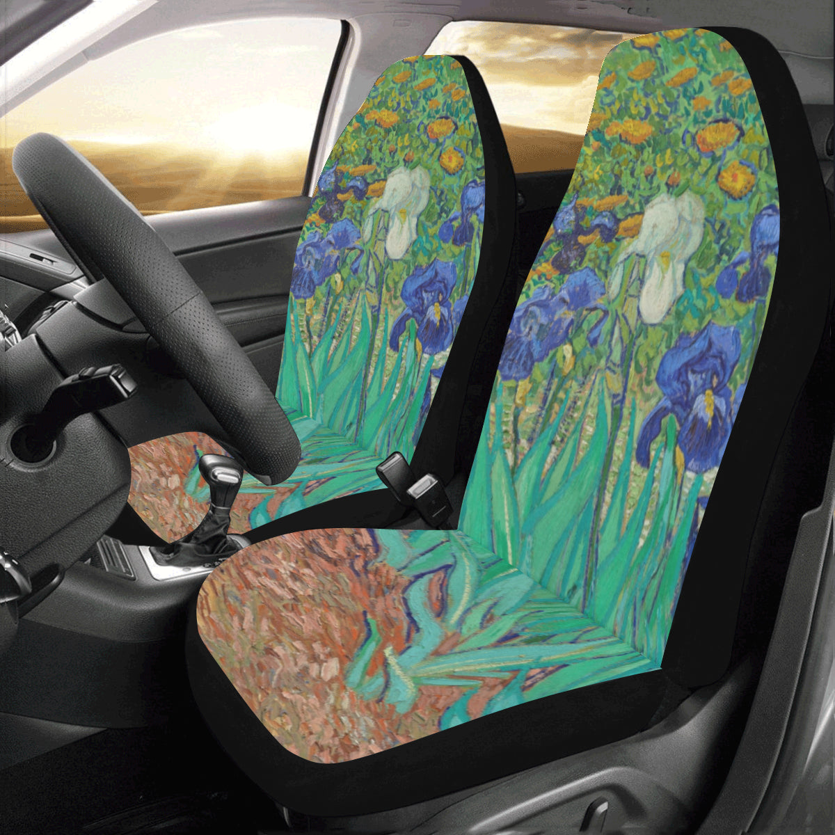 Irises by Van Gogh Car Seat Covers (Set of 2)