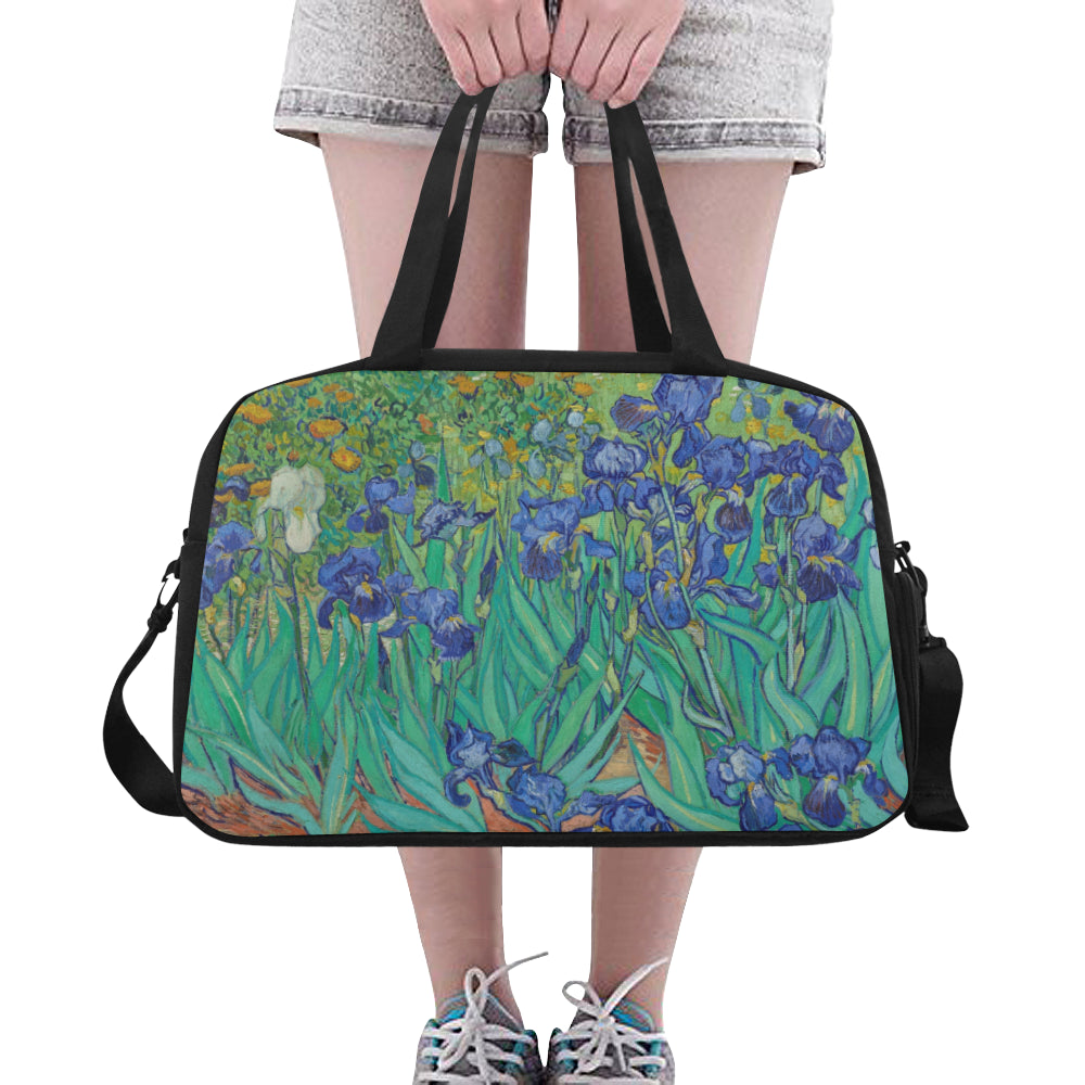 Irises by van Gogh Tote and Cross-body Travel Bag