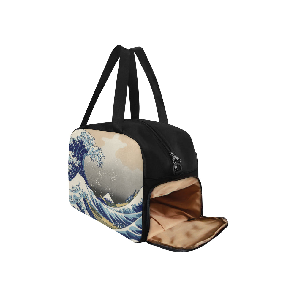 The Great Wave off Kanagawa Tote and Cross-body Travel Bag