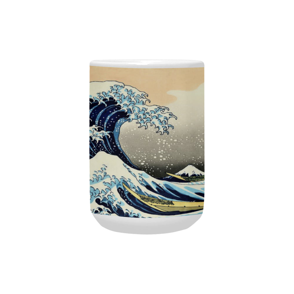 Great Wave off Kanagawa 15 Oz Ceramic Mug Ceramic Mug (Made In USA)