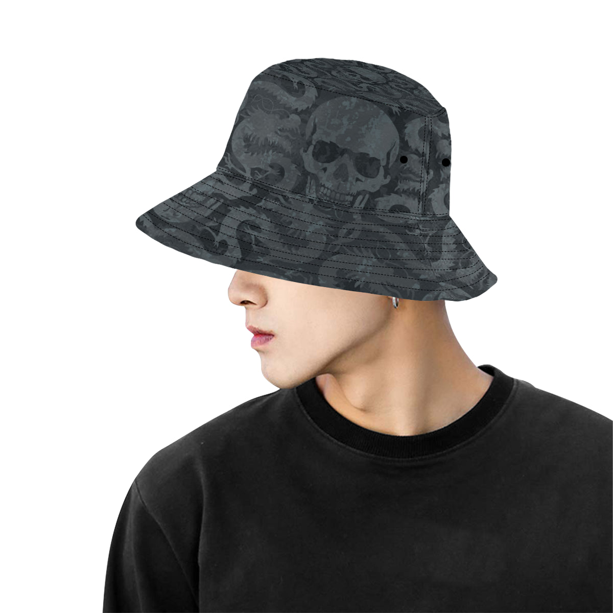 Dragons & Skulls Retro Bucket Hat