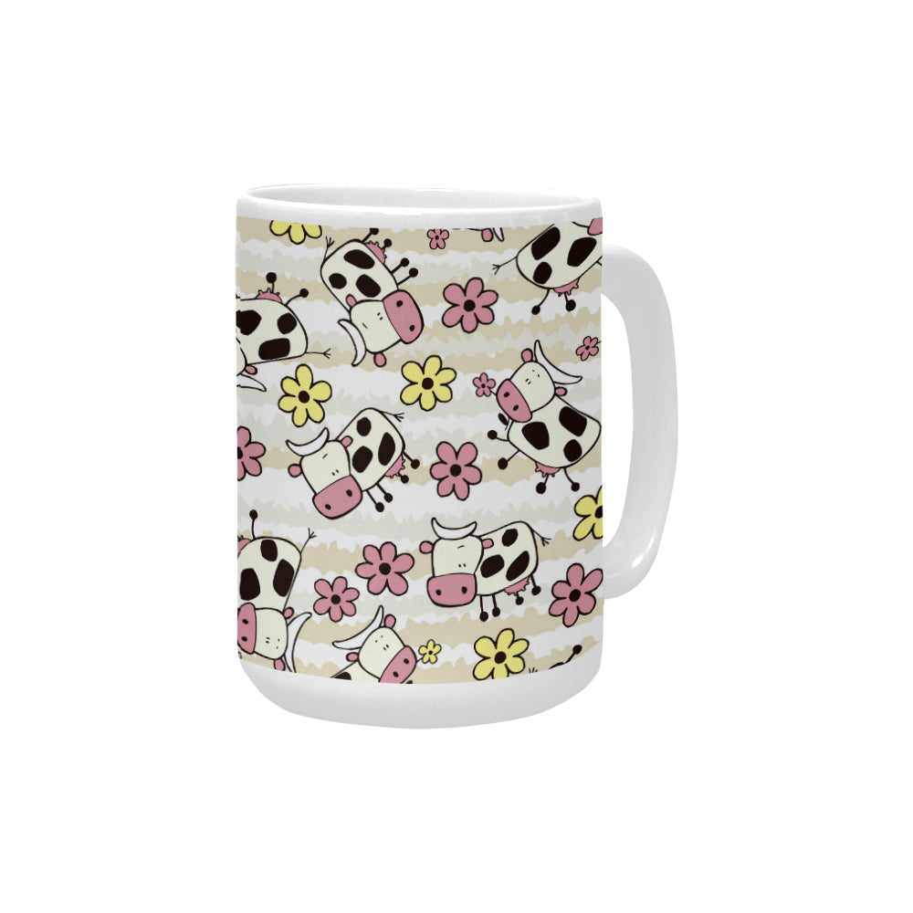 Happy Cows 15 oz Ceramic Mug Ceramic Mug (Made In USA)