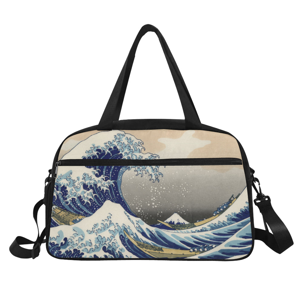 The Great Wave off Kanagawa Tote and Cross-body Travel Bag