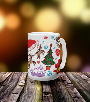 Christmas Playtime 15 oz Ceramic Mug Ceramic Mug (Made In USA)