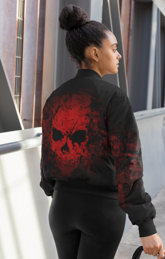 Crimson Shadows Unisex Bomber Jacket