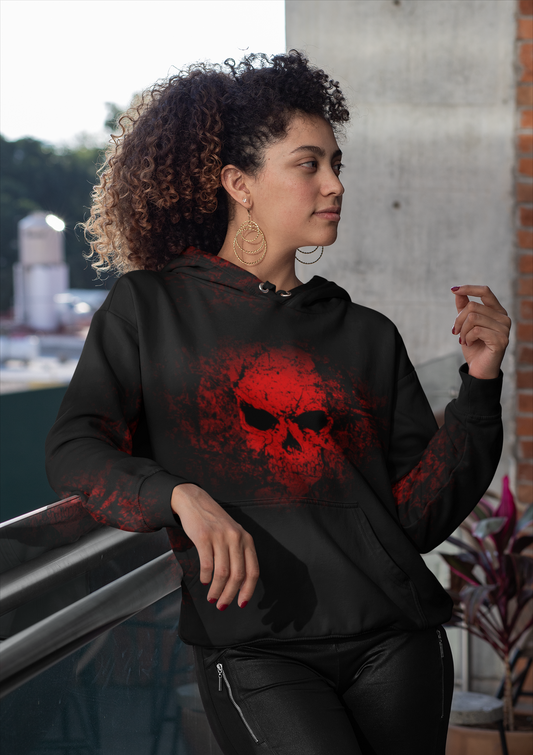 Crimson Shadows Unisex Hoodie