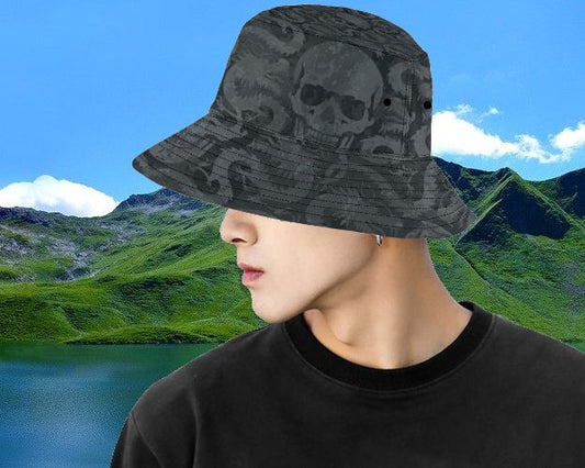 Dragons & Skulls Retro Bucket Hat