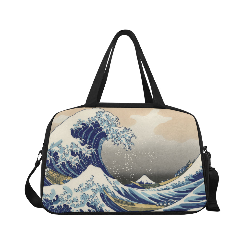 The Great Wave off Kanagawa Tote and Cross-body Travel Bag