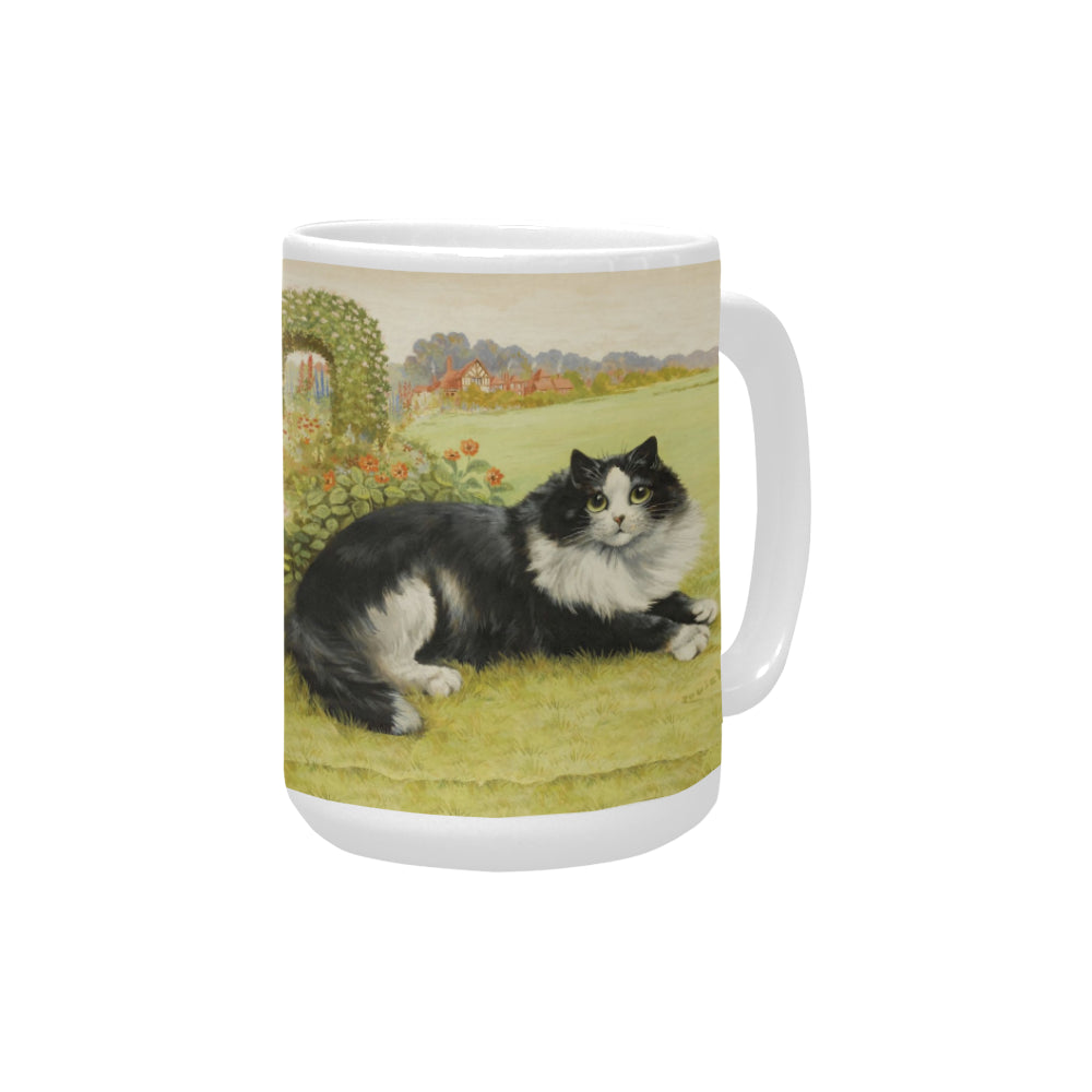 Blissful Feline 15 Oz Ceramic Mug Ceramic Mug (Made In USA)