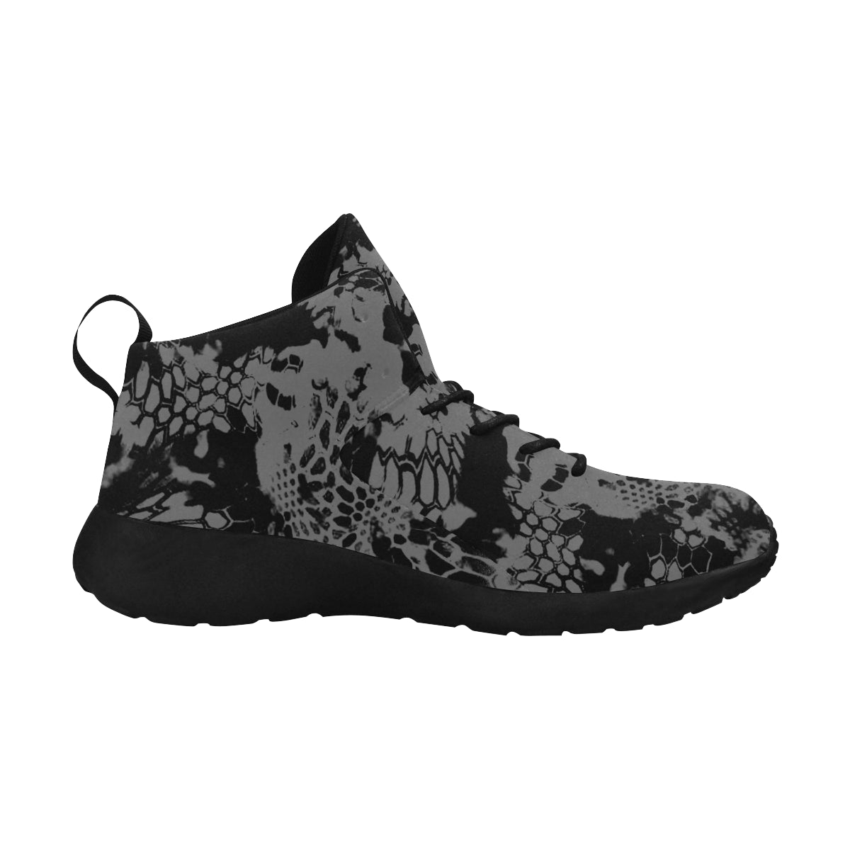 Grey and Black Camo Men's Sneakers