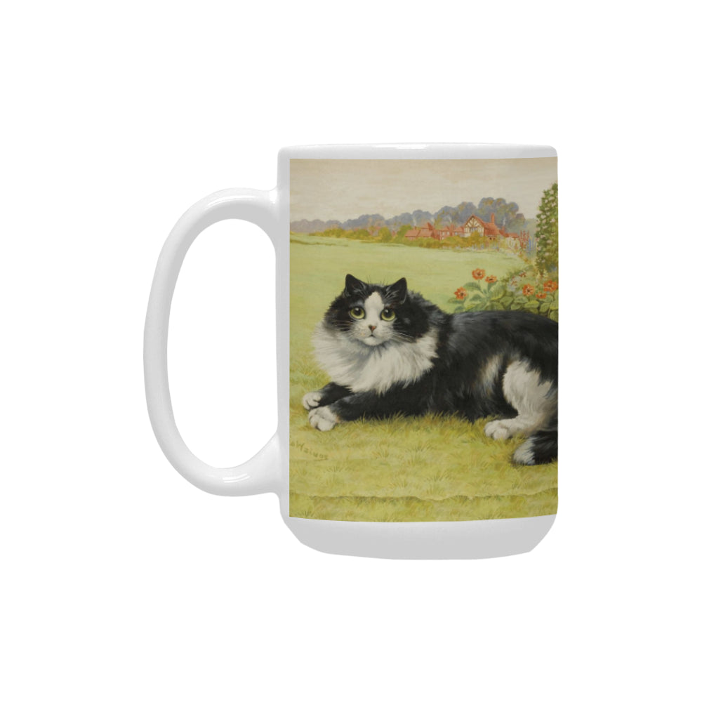 Blissful Feline 15 Oz Ceramic Mug Ceramic Mug (Made In USA)