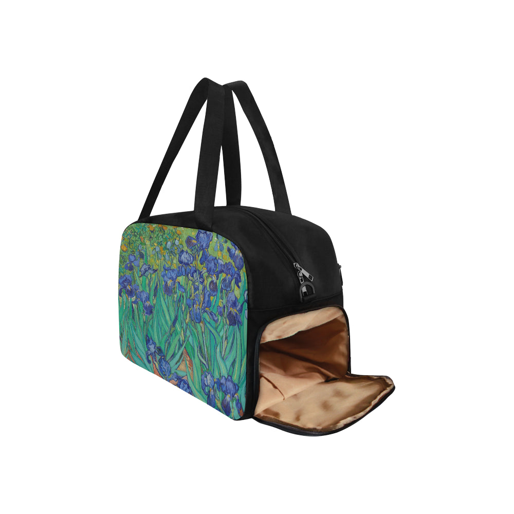 Irises by van Gogh Tote and Cross-body Travel Bag