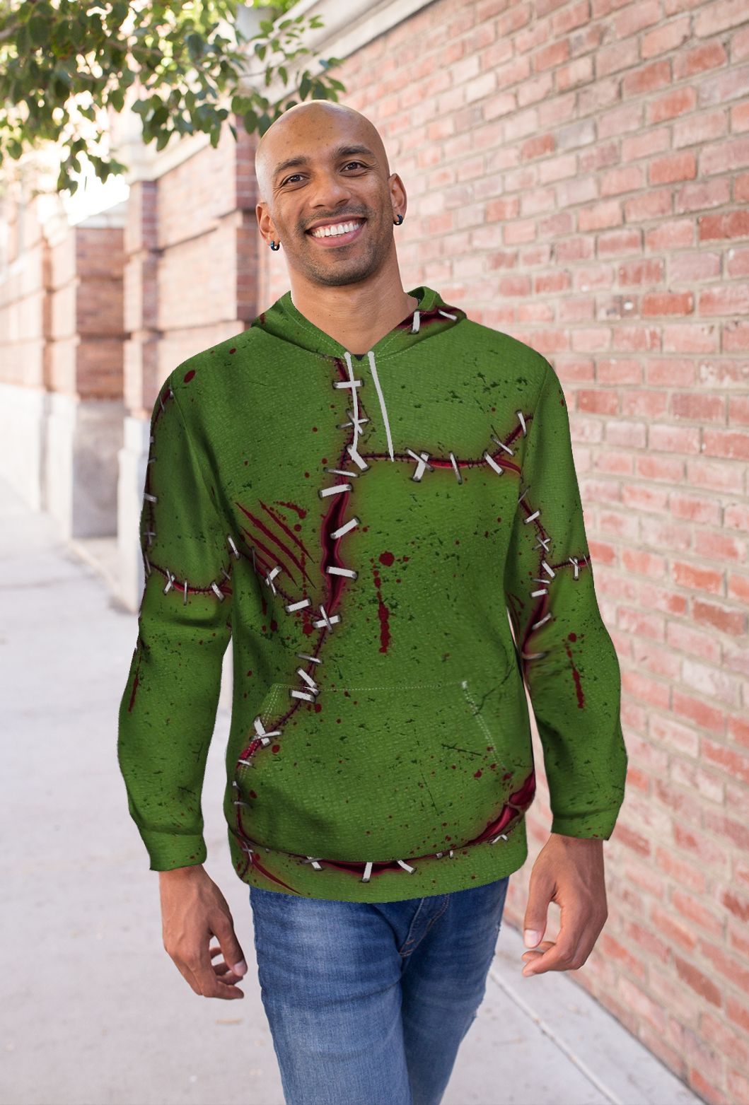 Frankenstein Inspired Pullover Hoodie