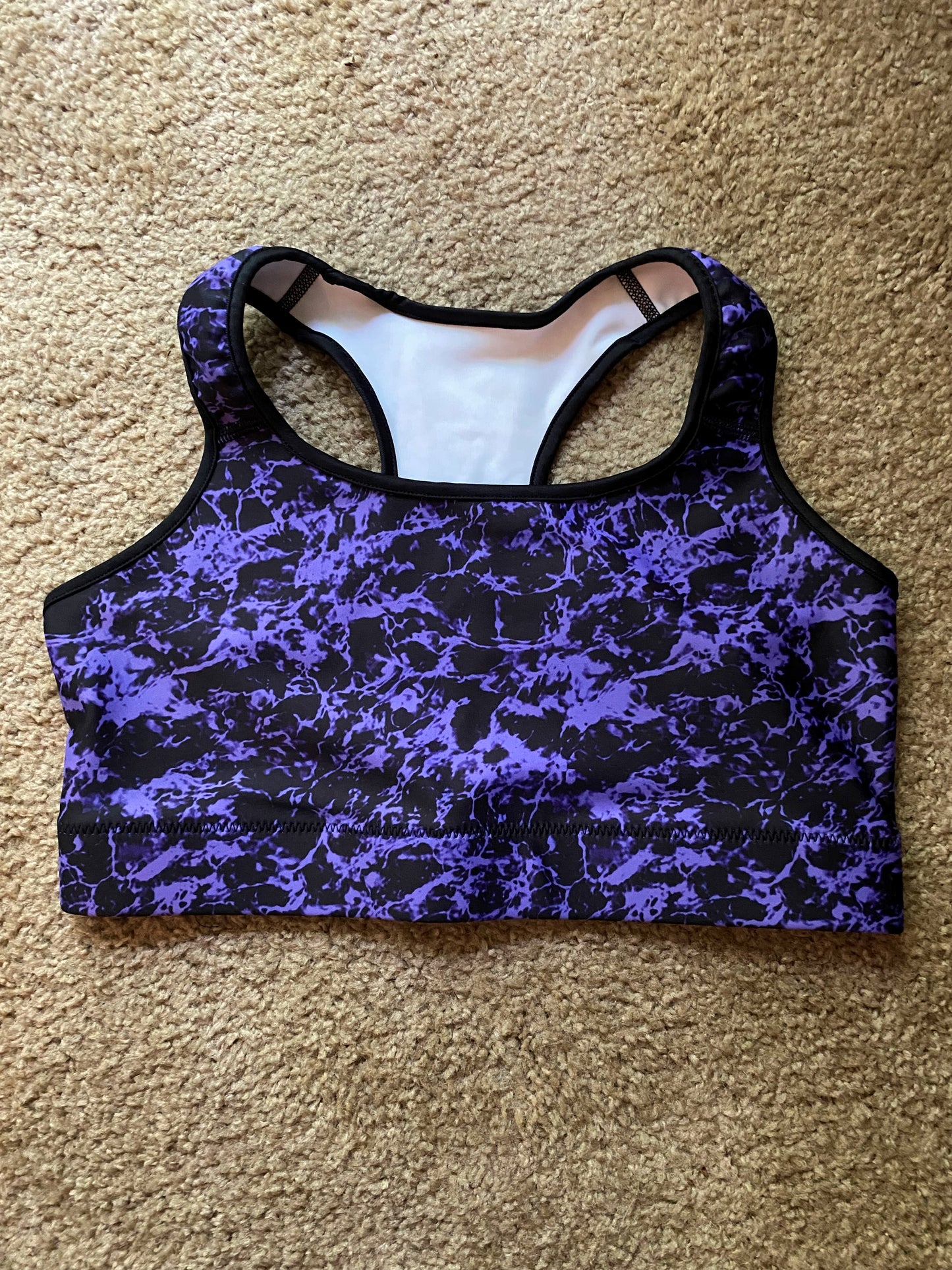 Purple Splash Sports Bra