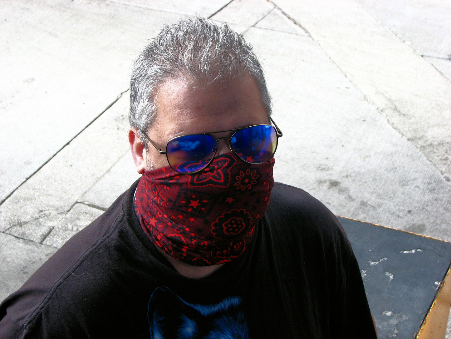 Crimson Bandanna Neck Gaiter