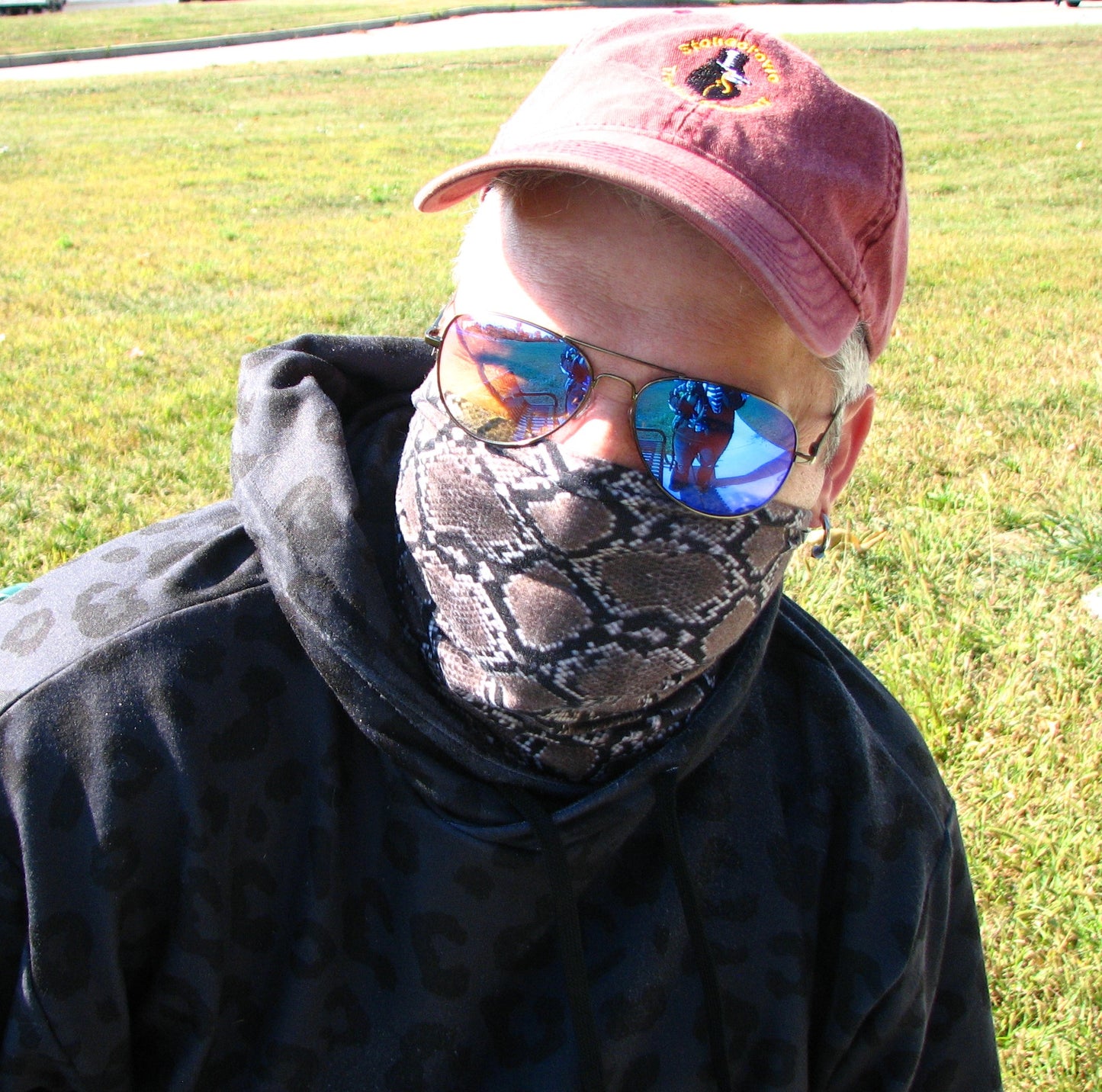 Rattlesnake Print Neck Gaiter