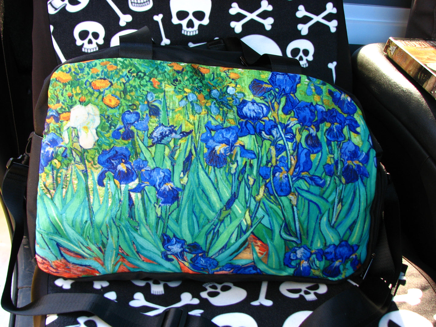 Irises by van Gogh Tote and Cross-body Travel Bag