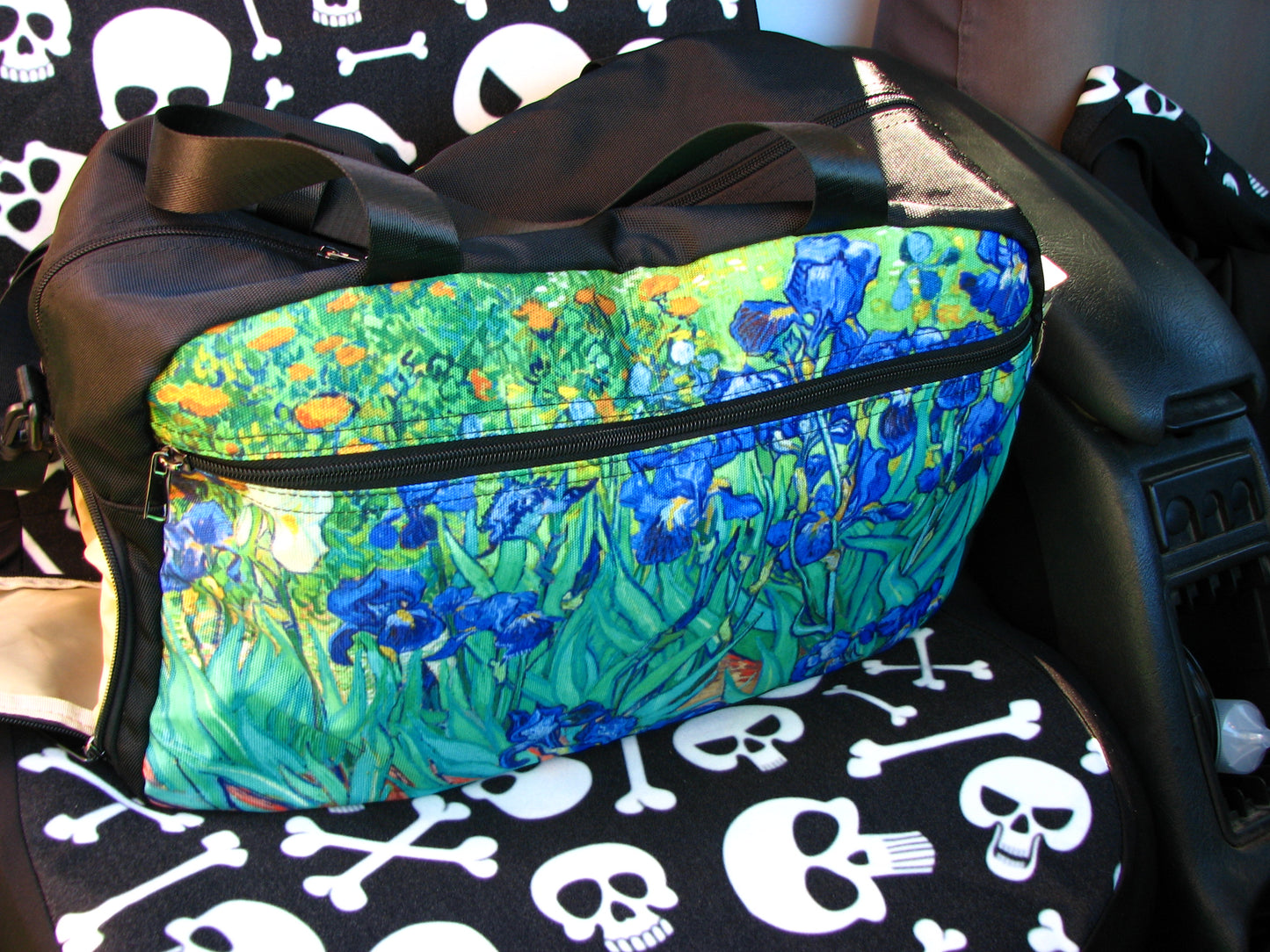 Irises by van Gogh Tote and Cross-body Travel Bag