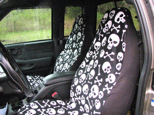 Skulls & Bones Bucket Car Seat Covers (Set of 2)