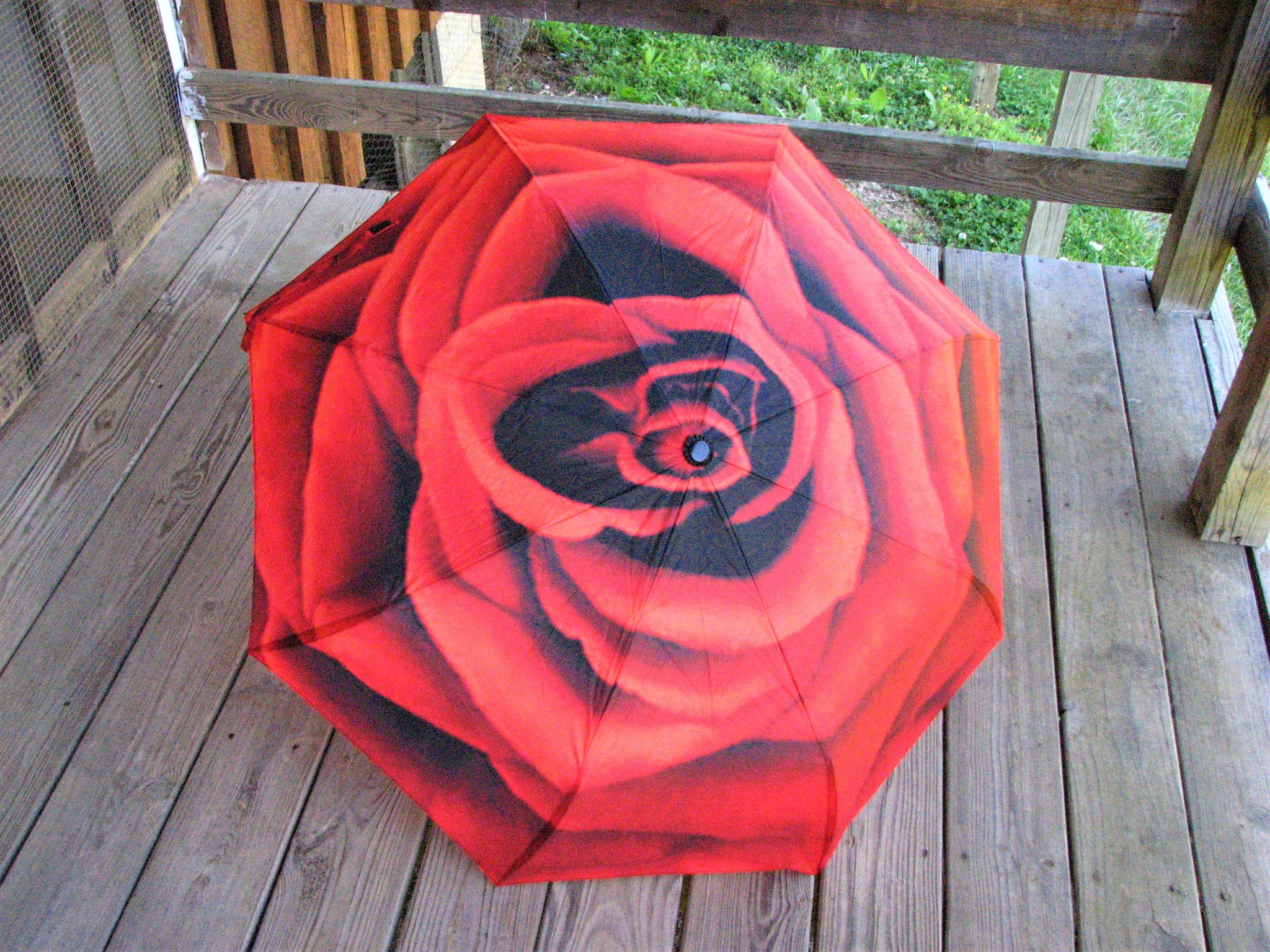 Rose Automatic Foldable Umbrella