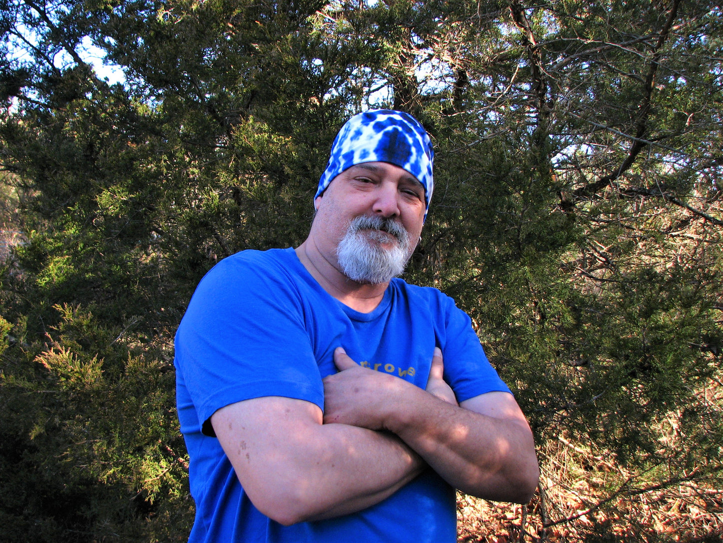 Royal Blue Shibori Beanie