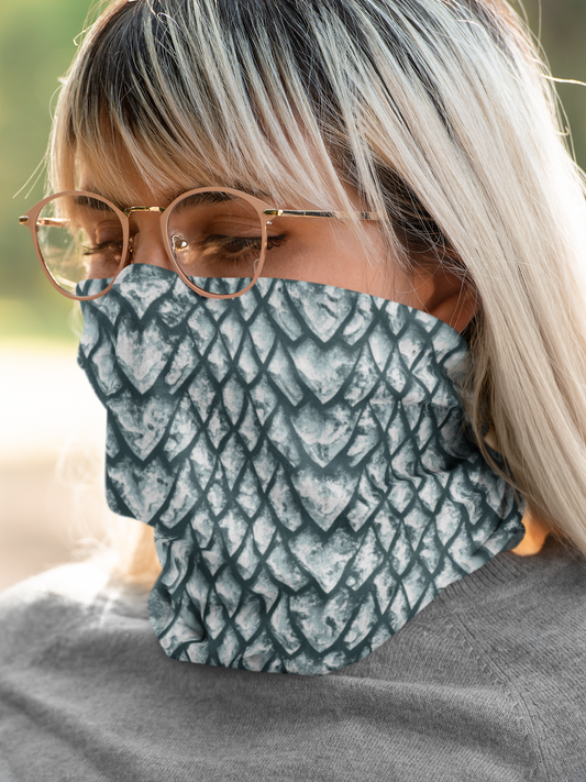 Ice Dragon Scale Neck Gaiter