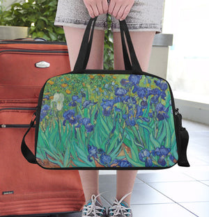 Irises by van Gogh Tote and Cross-body Travel Bag